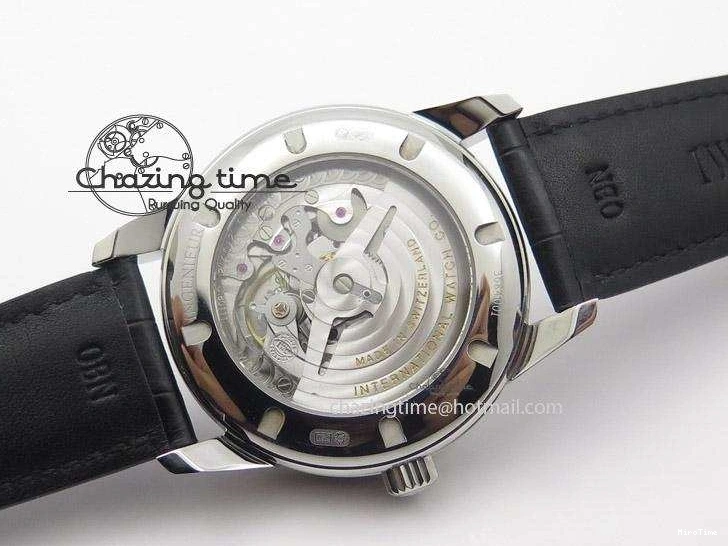 MIROTIME 0227 Ingeniuer St.Laurens SS Black Dial MK 1:1 Best Edition On Black Leather Strap  A Seasonal 7367